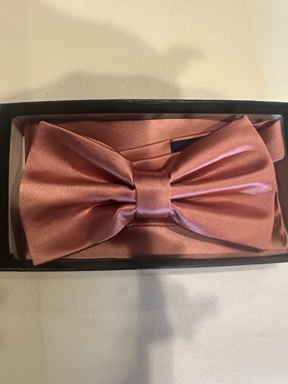 Wedding Party! New Satin Bow Ties, matching hankies.